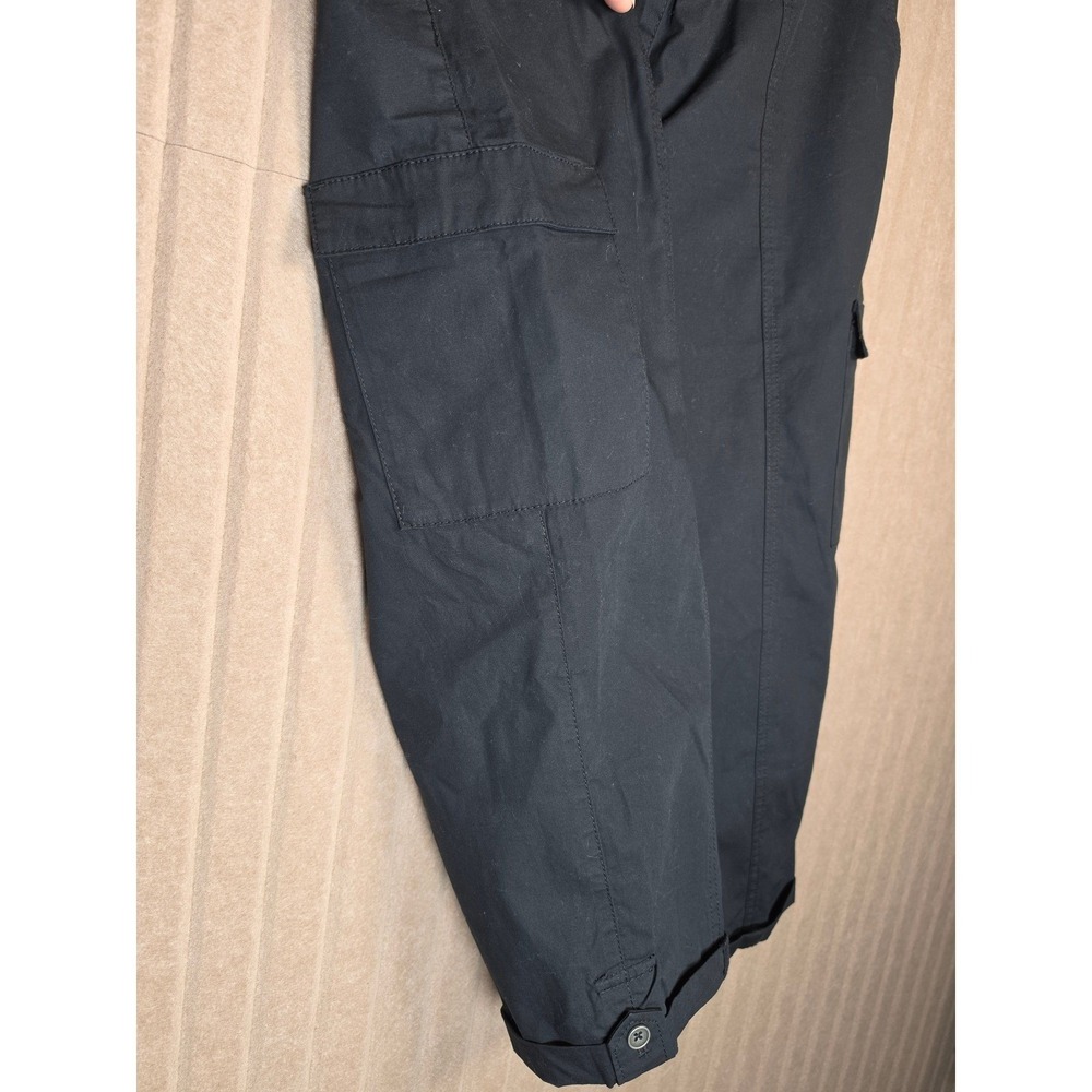 Chicos Women's Capri Pants Tapered Leg Pockets Black Size 1 - Picture 5 of 5